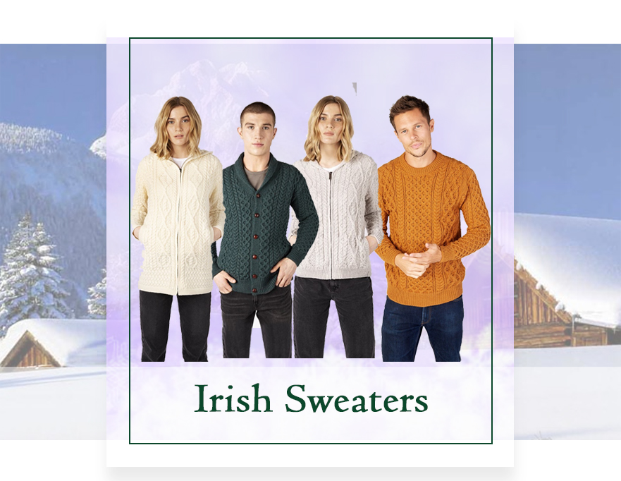Irish Cable Knit Cowlneck Poncho, Grey - Irish Jewelry, Irish Store, Tipperary Irish Importer