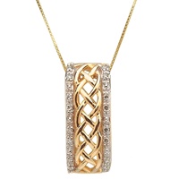 Image for Yellow Gold Celtic Knot Diamond Pendant