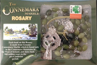 Image for Connemara Marble Irish Rosary - Seed Shaped Beads
