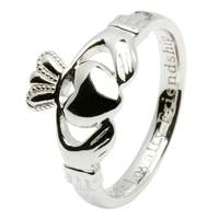 Image for Sterling Silver Ladies Claddagh Ring