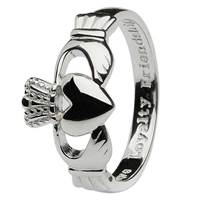 Image for Sterling Silver Gents Claddagh Ring