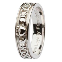 Image for Ladies Sterling Silver Claddagh Celtic Band