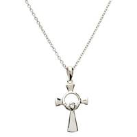 Image for Sterling Silver Claddagh Cross