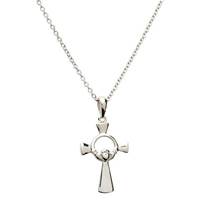 Sterling Silver Claddagh Cross