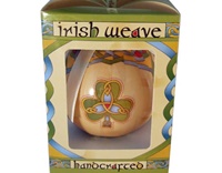 Image for Clara Irish Weave Celtic Shamrock Bauble