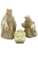 Image for Fine Bone China Nativity Set, 3 Piece