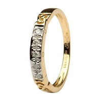 Image for Five Stone Diamond set Celtic I Love You Eternity styled Ring