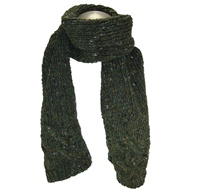 Image for Killarney Hand Knitted Woolen Scarf, Green