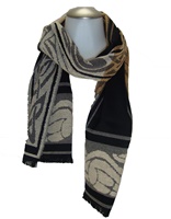 Image for Jimmy Hourihan Celtic Molina Mens Scarf - Black, Brown, and Tan