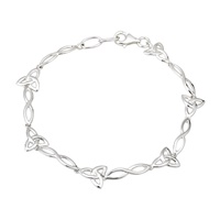 Image for Sterling Silver Trinity Infinity Knot Bracelet