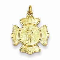 Image for 24K Gold Plated St. Florian Fireman Medal