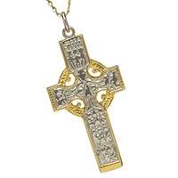 Image for Sterling Silver and Yellow Gold High Cross of Durrow