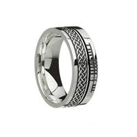 Image for Sterling Silver Comfort Fit Celtic Knot Faith Band