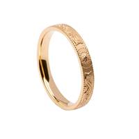 Image for Celtic Warrior Shield 14K  Gold Ladies 3mm Very Narrow Band