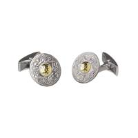 Image for Small Warrior Cufflinks with 18K Bead