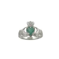 14K White Gold Claddagh Setting ONLY