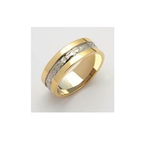 Image for Claddagh Corrib Band With High Profile Sides 14K Gold