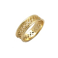 Ladies Sheelin Celtic Pierced Wedding Band 14K Gold