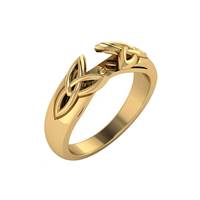 Image for 14K Yellow Gold Trinity Knot - SETTING ONLY