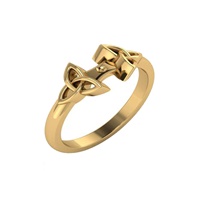 Image for 14K Yellow Gold Trinity Knot Ring- SETTING ONLY