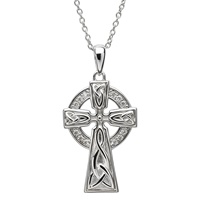 Image for Pave Set Celtic Cross Sterling Silver
