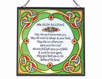 Image for Royal Tara Irish Blessing Stained Glass