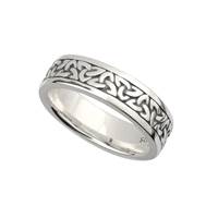 Image for Sterling Silver and Oxidized Trinity Ladies Band