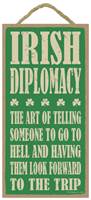 Image for Irish Diplomacy: The Art of Telling Irish Hanging Plaque