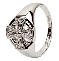 Image for Celtic Cross Sterling Silver Ring