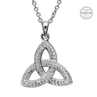 Trinity Knot Pendant Embellished with Swarovski Crystals