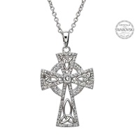 Celtic Trinity Cross Embellished with Swarovski Cyrstals