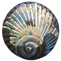 Image for Blue Metallic Shell Brooch