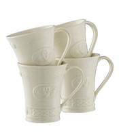 Belleek Claddagh Mugs Set of 4