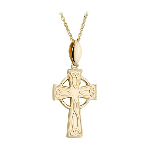 14k celtic cross
