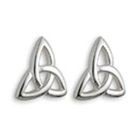 Image for Solvar Sterling Silver Irish Trinity Knot Stud Earrings