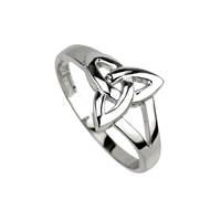 Image for Sterling Silver Trinity Knot Ring by Solvar