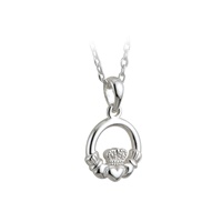 Image for Kids Silver Claddagh Pendant