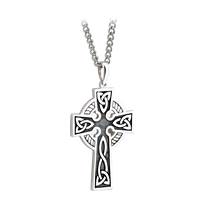 Image for Sterling Silver Double Sided Celtic Cross