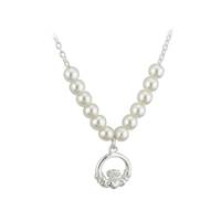 Image for First Communion Claddagh Necklace