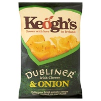 Keoghs Famous Irish Cheese And Onion Crisps 125 g