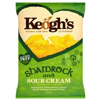 Image for Keoghs Shamrock and Sour Cream Crisps 125 g