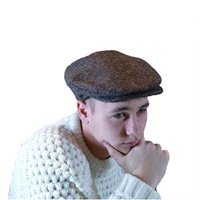 Hanna Tweed Vintage Snap Cap, Browns