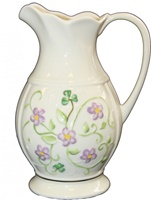 Belleek Irish Flax Pitcher