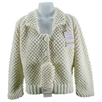 Image for Handknit Vintage Blackberry Stitch Jacket Bainin Aran