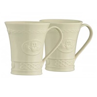 Image for Belleek Claddagh Tea Coffee Latte Mug 10oz (Set 2)