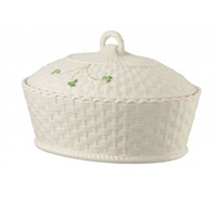 Image for Belleek Shamrock Oval Covered Dish