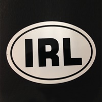 Image for IRL Sticker, Decal Black background