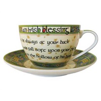 Image for Royal Tara Irish Weave Irish Blessing Cup and Saucer