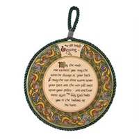 Image for Royal Tara Irish Weave Irish Blessing Plaque Trivit - Pot Stand