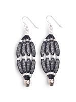 Image for Blaithin Ennis Topaz Silver 4 Strand Earrings